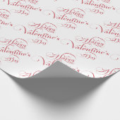 Frohe Valentinstag-Geschenkpapier Geschenkpapier (Ecke)