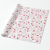 Frohe Valentinstag-Geschenkpapier Paar Herzen Geschenkpapier (Ungerollt)