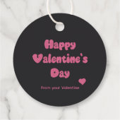 Frohe Valentinstag Glitter-Anhänger Geschenkanhänger (Rückseite)