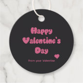 Frohe Valentinstag Glitter-Anhänger Geschenkanhänger (Vorderseite)