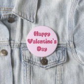 Frohe Valentinstag Glitter Button (Beispiel)