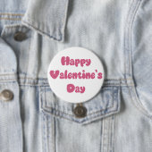 Frohe Valentinstag Glitter Button (Beispiel)