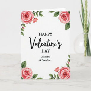 Frohe Valentinstag Großeltern-Karte Karte