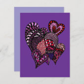 Frohe Valentinstag Grußkarte Feiertagskarte (Vorne/Hinten)