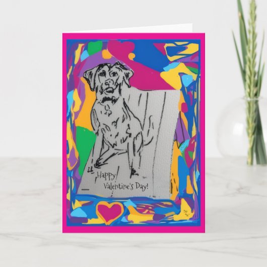 Frohe Valentinstag-Grußkarte Feiertagskarte (Vorderseite)