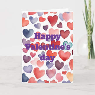 Frohe Valentinstag Grußkarte zum Falten Karte
