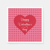 Frohe Valentinstag-Herzen-Liebe-Servietten Serviette (Vorderseite)