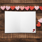 Frohe Valentinstag Herzen Süß Feiertagskarte