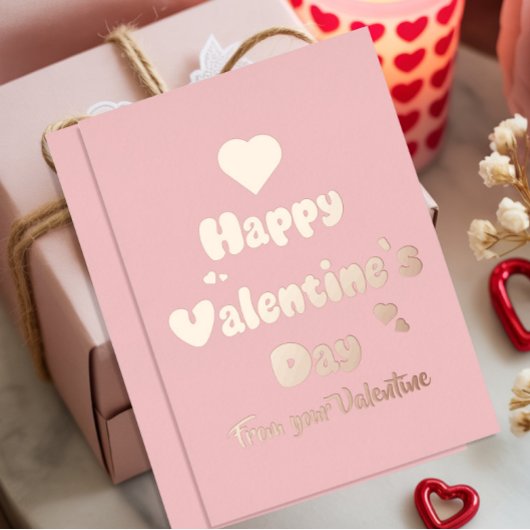 Frohe Valentinstag-Herzen Süß Folien Feiertagskarte