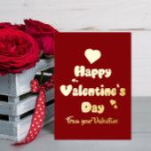 Frohe Valentinstag-Herzen Süß Folien Feiertagskarte