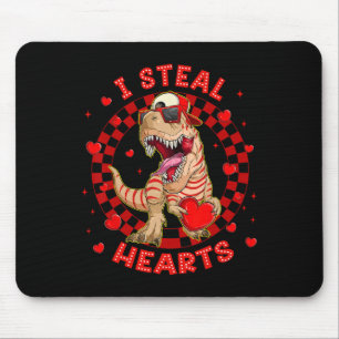 Frohe Valentinstag Ich stehle Herzen Trex Lustiger Mousepad