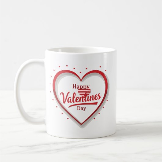 Frohe Valentinstag-Kaffeetasse Kaffeetasse (Links)