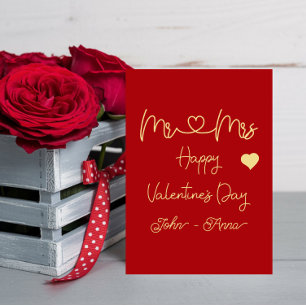 Frohe Valentinstag-Karte für Herren und Damen Feiertagskarte