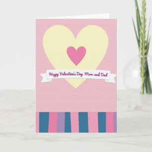 Frohe Valentinstag Karte für Mama und Papa