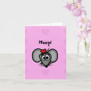 Frohe Valentinstag-Karte mit Miki der Maus Karte