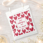 Frohe Valentinstag Kinder Klassenzimmer Rote Herze Geschenktütchen (Ausgeschnitten)
