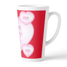 Frohe Valentinstag Latte Tasse