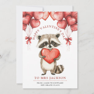 Frohe Valentinstag Lehrerin    Feiertagskarte