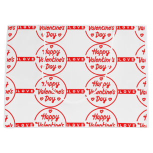 Frohe Valentinstag Liebe Große Geschenktüte