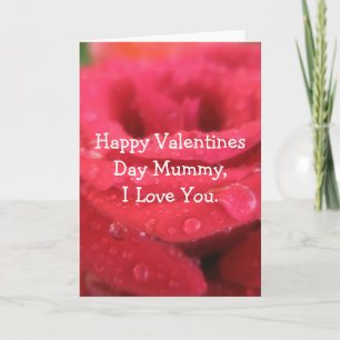 Frohe Valentinstag Mami, ich liebe dich. Feiertagskarte