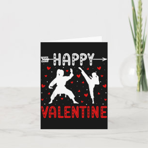 Frohe Valentinstag - Martial Arts Taekwondo Karte