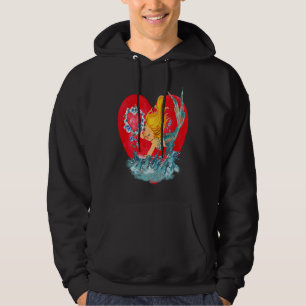 Frohe Valentinstag Meerjungfrau Valentine Retro Vi Hoodie