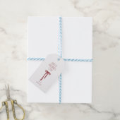Frohe Valentinstag – Minimaler Schleifenbogen Geschenkanhänger (Mit Garn)