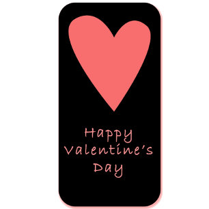 Frohe Valentinstag Minimalist T-Shirt Rosa He
