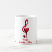 Frohe Valentinstag-Musik der Liebe Kaffeetasse (Mittel)
