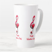 Frohe Valentinstag-Musik der Liebe Milchtasse (Rechte Ecke)
