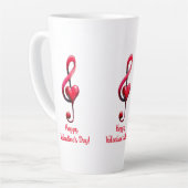 Frohe Valentinstag-Musik der Liebe Milchtasse (Linke Ecke)