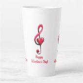 Frohe Valentinstag-Musik der Liebe Milchtasse (Vorderseite)
