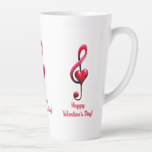 Frohe Valentinstag-Musik der Liebe Milchtasse (Rechts)