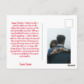 Frohe Valentinstag-Musik der Liebe Postkarte (Rückseite)
