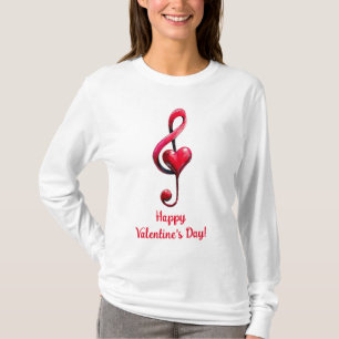 Frohe Valentinstag-Musik der Liebe T-Shirt