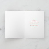 Frohe Valentinstag Oma mit großem Herzen  Karte (Innenseite)