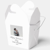 Frohe Valentinstag Paar Foto modern einfach t Geschenkschachtel (Offen)