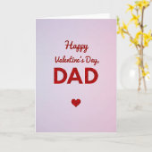 Frohe Valentinstag Papa gestreifte Karte (Gelbe Blume)