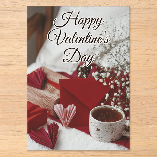 Frohe Valentinstag Poster Acryleinladungen