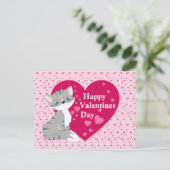 Frohe Valentinstag Postkarte (Stehend Vorderseite)