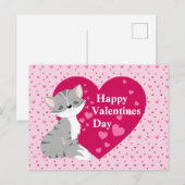 Frohe Valentinstag Postkarte (Vorne/Hinten)