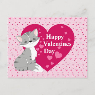 Frohe Valentinstag Postkarte
