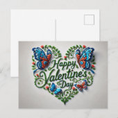 Frohe Valentinstag Postkarten (Vorne/Hinten)