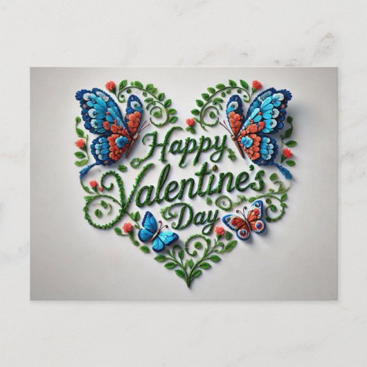 Frohe Valentinstag Postkarten (Vorderseite)