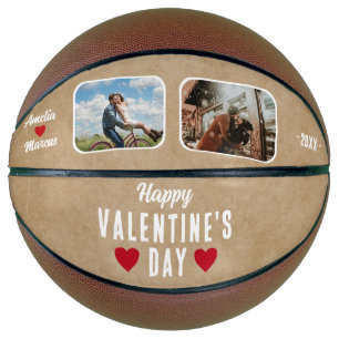 Frohe Valentinstag Rote Herzen 2 Fotos Basketball
