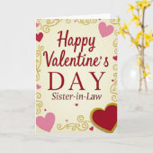 Frohe Valentinstag Schwägerin Karte (Gelbe Blume)