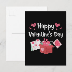 Frohe Valentinstag Sei Mein Süße Herzen Einladungspostkarte