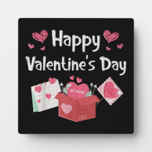 Frohe Valentinstag Sei Mein Süße Herzen Fotoplatte
