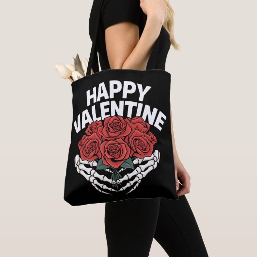 Frohe Valentinstag Selbst Knochen Brauchen Liebe Tasche (Von Nahem)