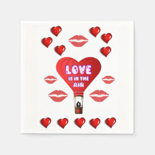 Frohe Valentinstag Servietten